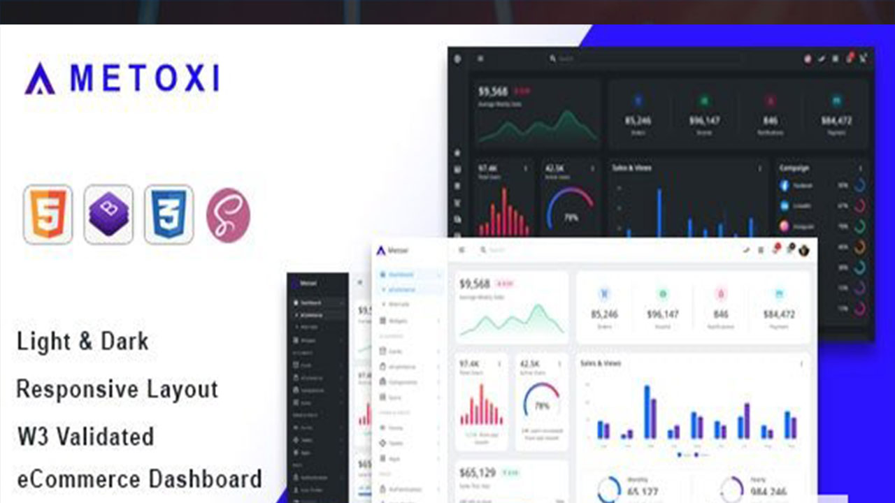 Metoxi - Laravel 11+ Bootstrap 5 Admin Template