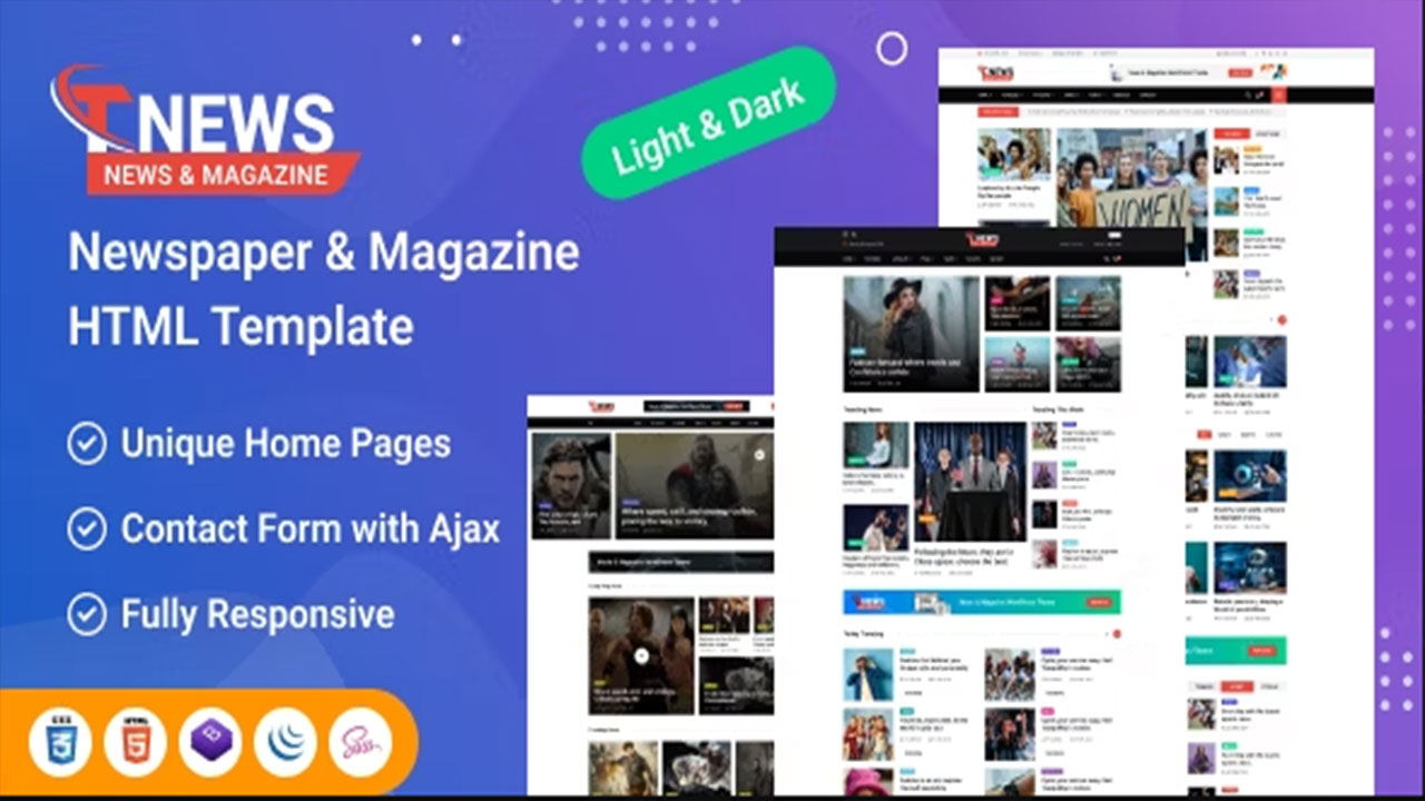 TNews v1.0 - Newspaper & Magazine HTML Template